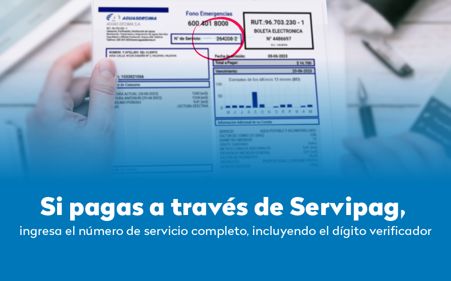 Entérate sobre cómo pagar tu cuenta desde enero en Servipag